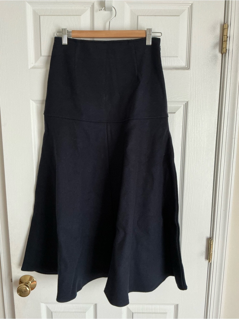 OGL midnight Navy A-Line Full-Length Skirt